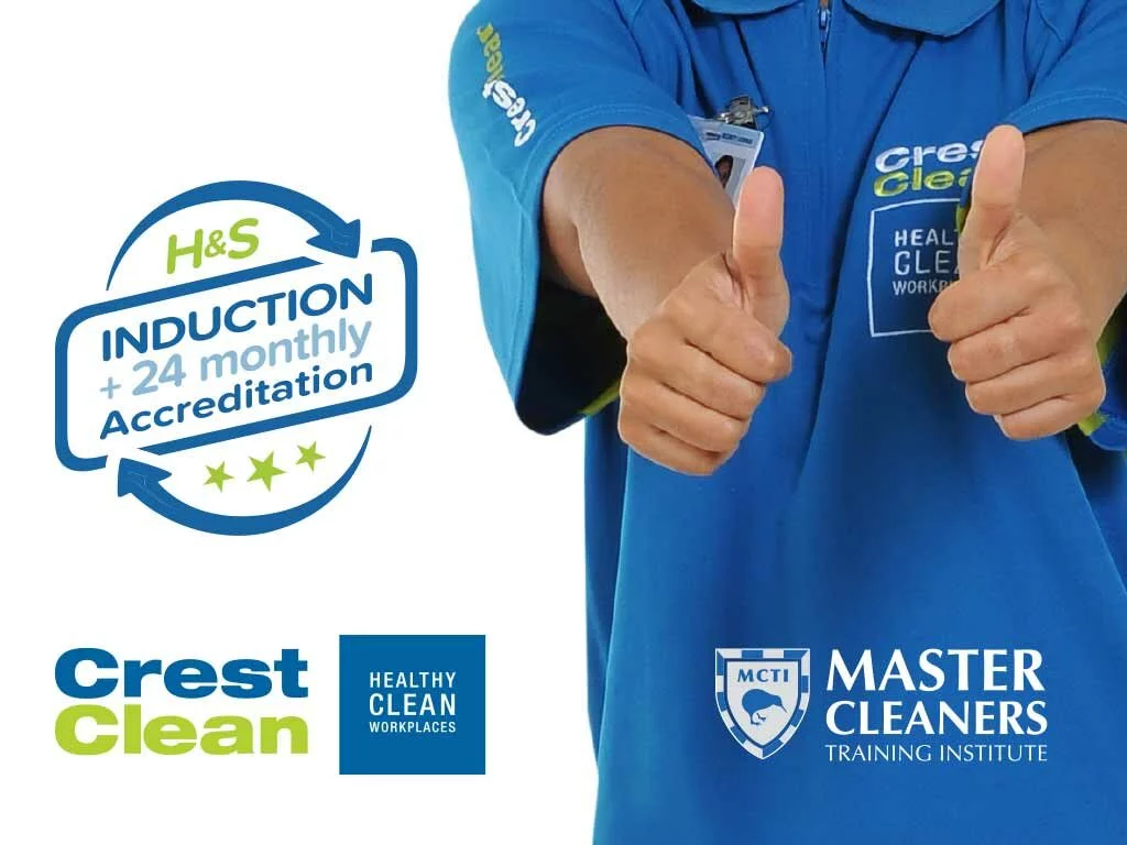 100% of CrestClean personnel complete new Health and Safety induction