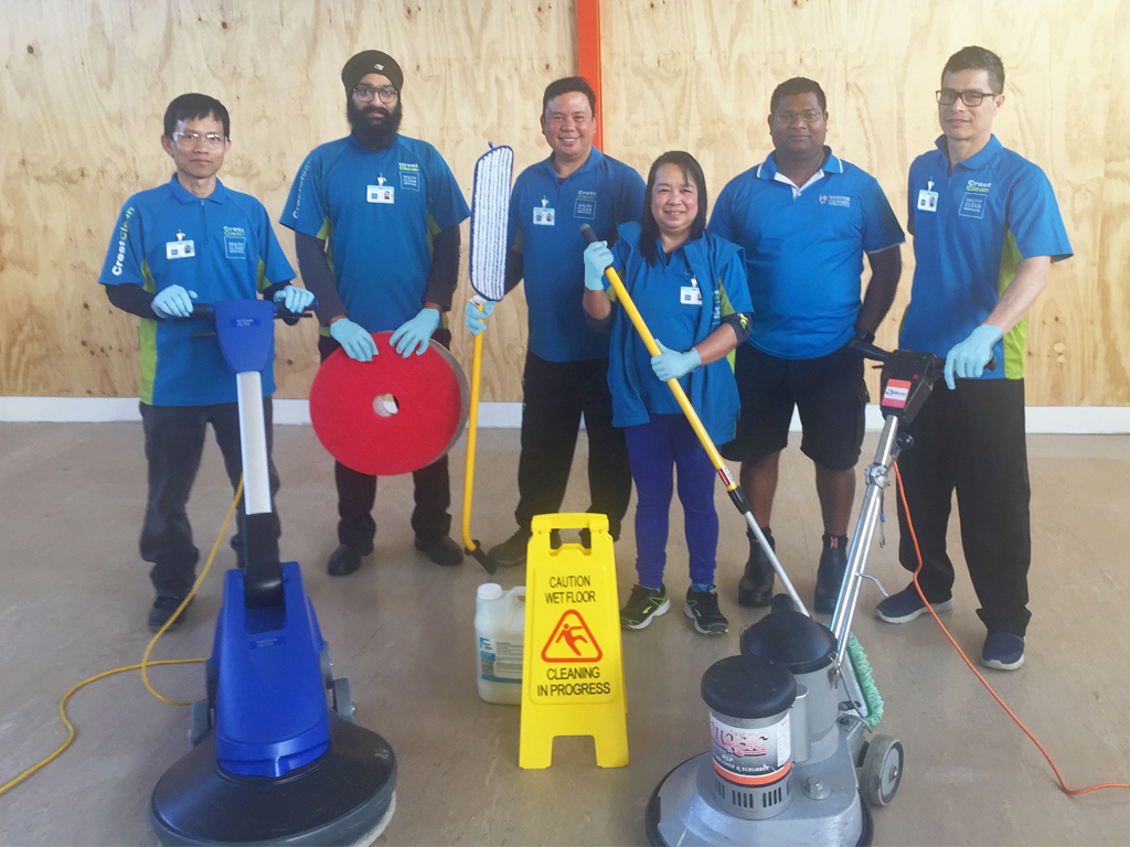 CrestClean Invercargill’s newest hard floor care team are all smiles!